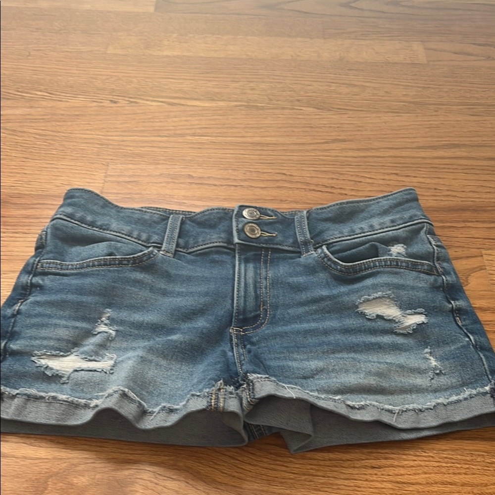 Denim Blue Girl Shorts